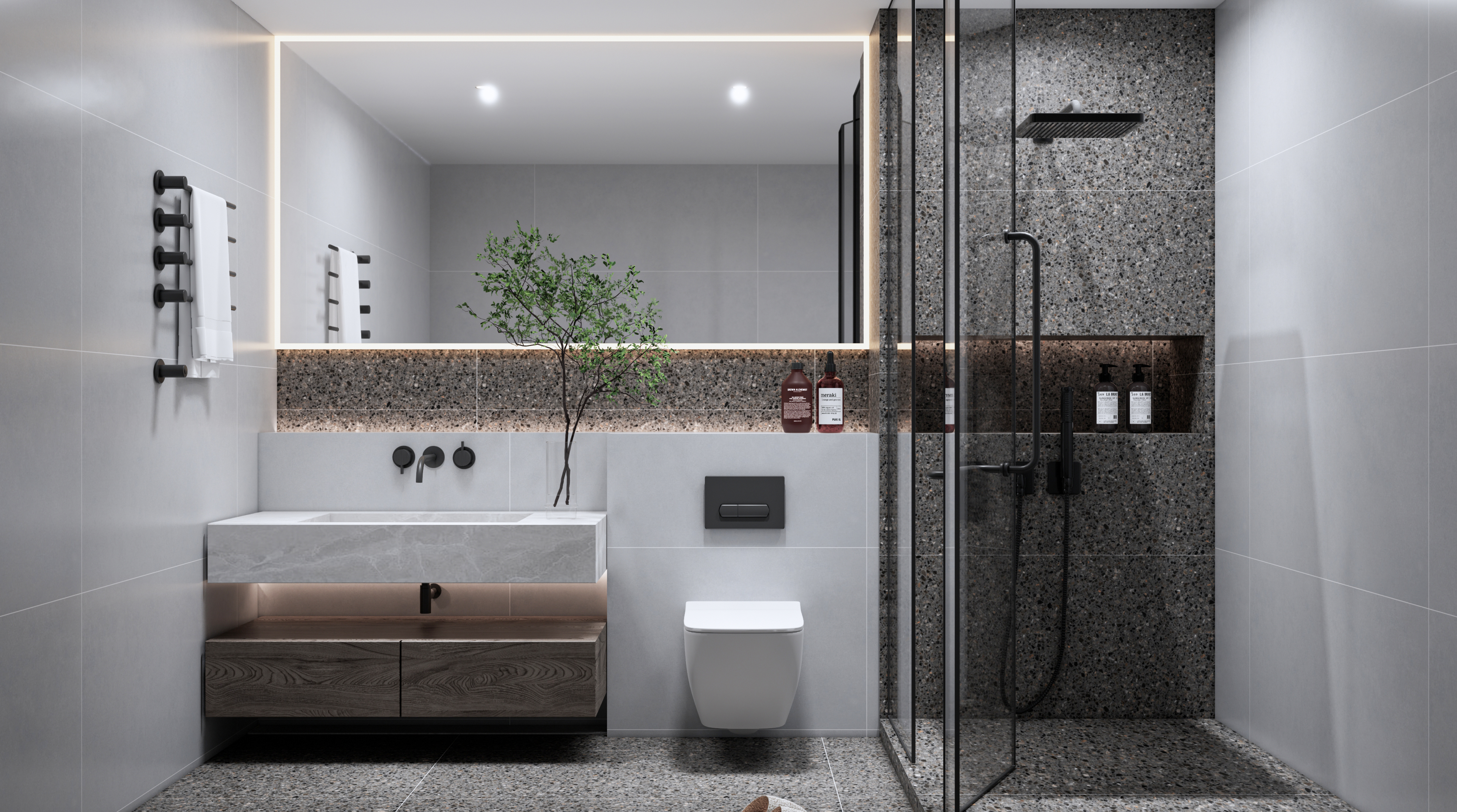 Stone Wall Tile TL 06483 E Coliseum Silver 2 ft x 1 ft Ceramic Matte Finish - 8 mm | Suitable for Living Room, Kitchen & Bathroom
