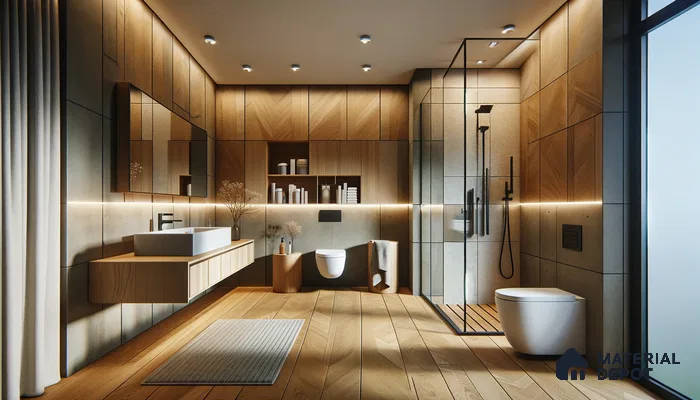 Modern Bathroom with Sleek Design Harmonizes in Natural Textures | Material Depot