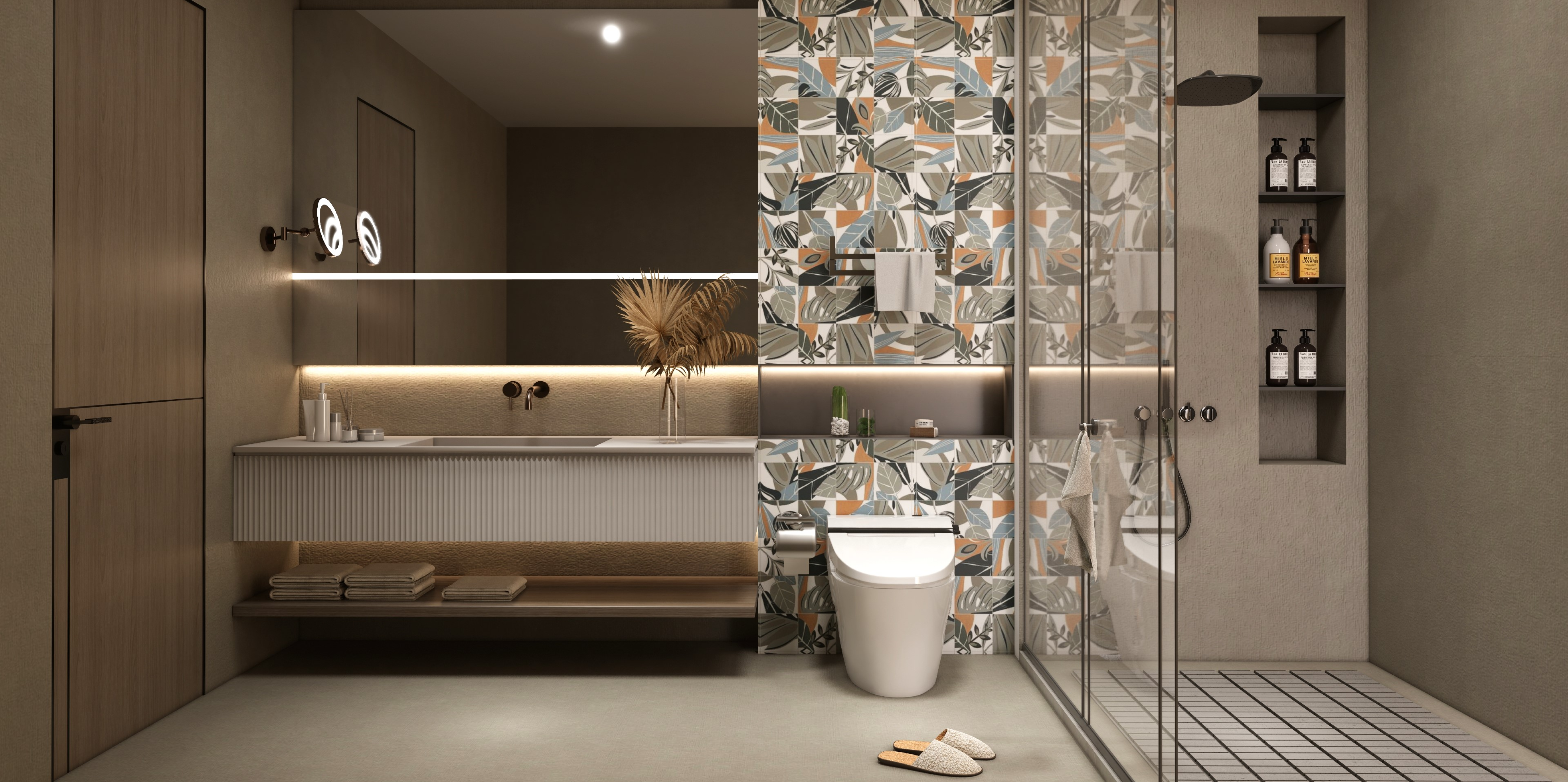 Stone Floor & Wall Tile TL 10846 D English Grey 4 ft x 2 ft Punch Matte Finish Vitrified Tile - 9 mm | 3 Random Designs | Suitable for Living Room, Bedroom & Kitchen