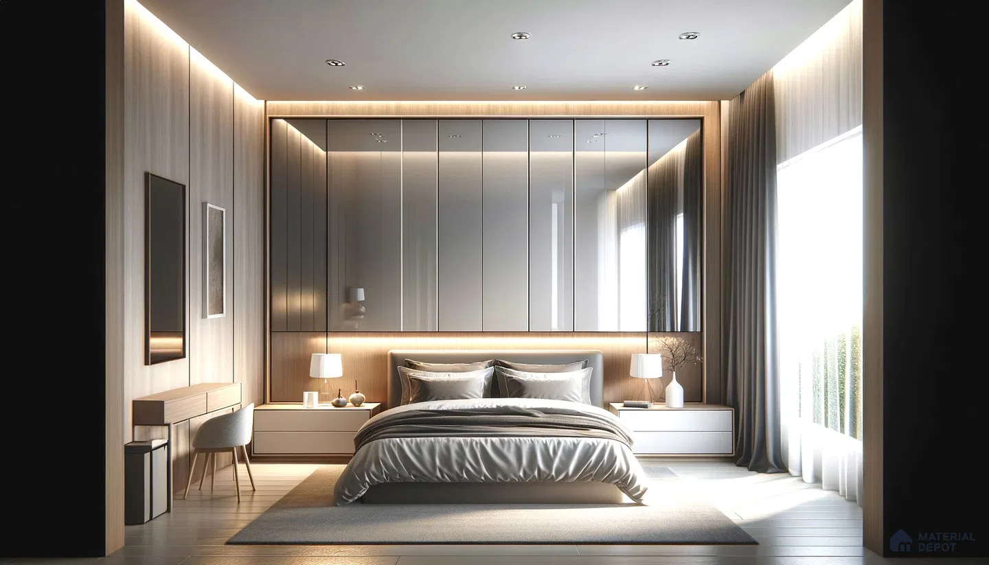 Modern Bedroom Design with Sleek Lines and Graceful Light | Material Depot