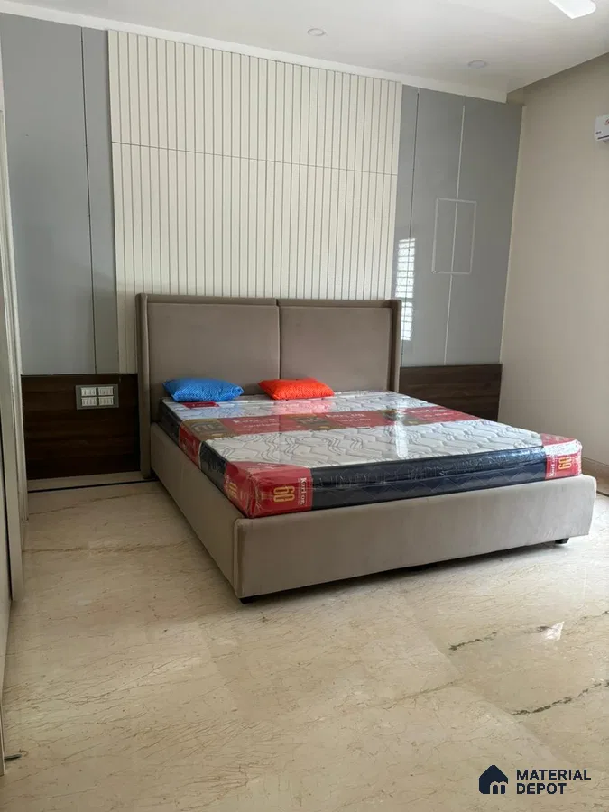 Modern Bedroom with Fluted Paneling in Bengaluru | Material Depot