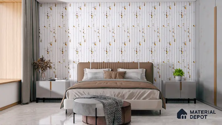 Marble Floor & Wall Tile TL 10196 SHG Magnum Crema 6 ft x 4 ft Glossy Finish Vitrified Tile - 9 mm | Suitable For living Room, Bedroom, Bathroom | Adhesive and Spacers Must be Used During Installation