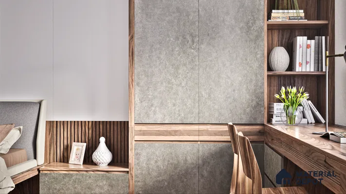Stone Look LM 01298 8 ft x 4 ft Texture Finish Decorative Laminate - 1 mm | Suitable for TV Unit, Wardrobe, Kitchen Cabinets