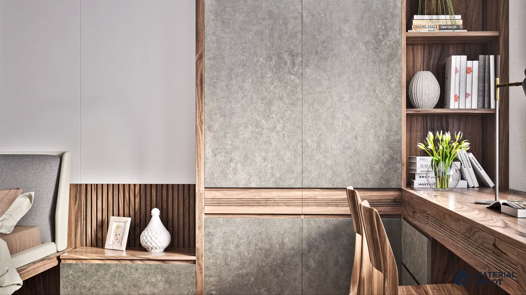 Stone Look LM 01298 8 ft x 4 ft Texture Finish Decorative Laminate - 1 mm | Suitable for TV Unit, Wardrobe, Kitchen Cabinets