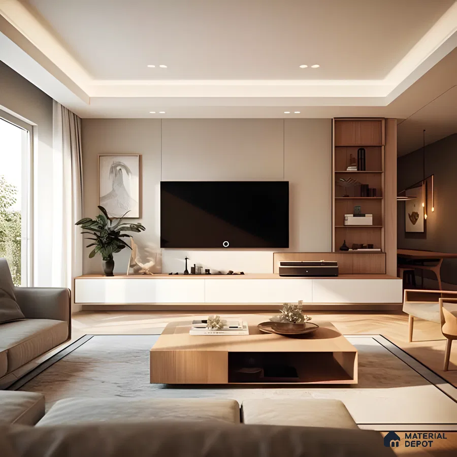 Modern TV Unit Design : A Study In Contemporary Interior Design | Material Depot