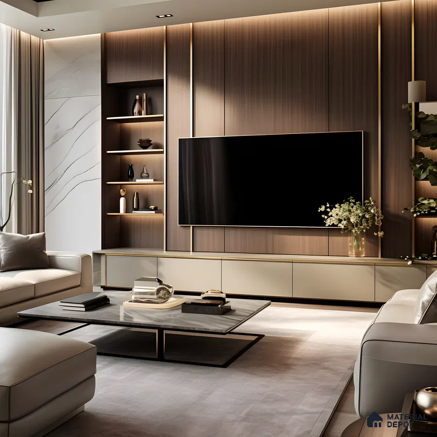 Modern Elegance: A Symphony Of Wood And Marble In Interior Design | Material Depot
