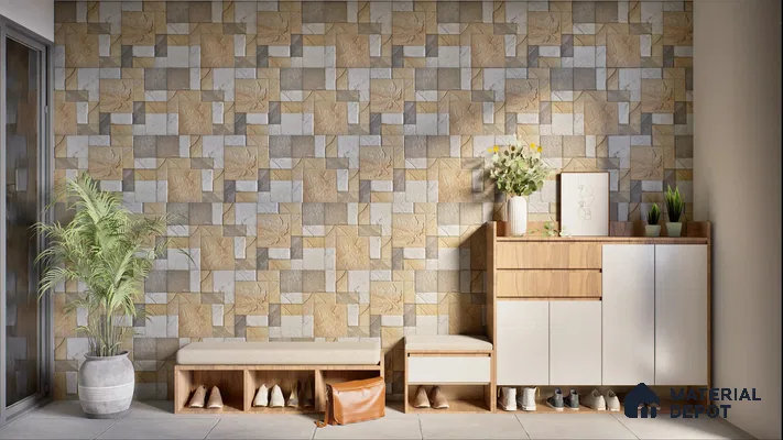 Modern Entryway with Stylish Natural Stone Cladding | Material Depot