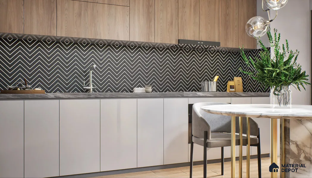 Moroccan Floor & Wall Tile TL 08313 Apollo 1 ft x 1 ft Matte Finish Vitrified Tile - 9 mm | Suitable for Living Room, Bedroom & Bathroom | Please Expect a Slight Variation of Pattern