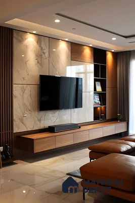 Modern TV Unit Elegance | Material Depot