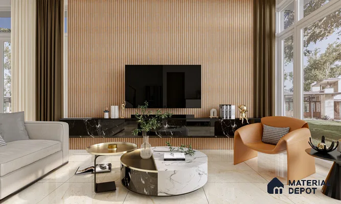 Ferrero 1B 0718 Negro Marquina 8 ft x 4 ft Marble Series High Gloss Finish Acrylic Laminate - 1.5 mm (LM 01110) | Matching Edgeband Code - 718 |  Suitable for TV Unit, Wardrobe, Kitchen Cabinets