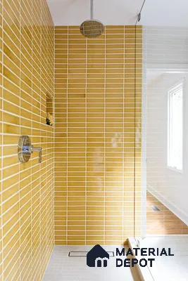 Modern Minimalism with Sunny Yellow Subway Tiles | Material Depot