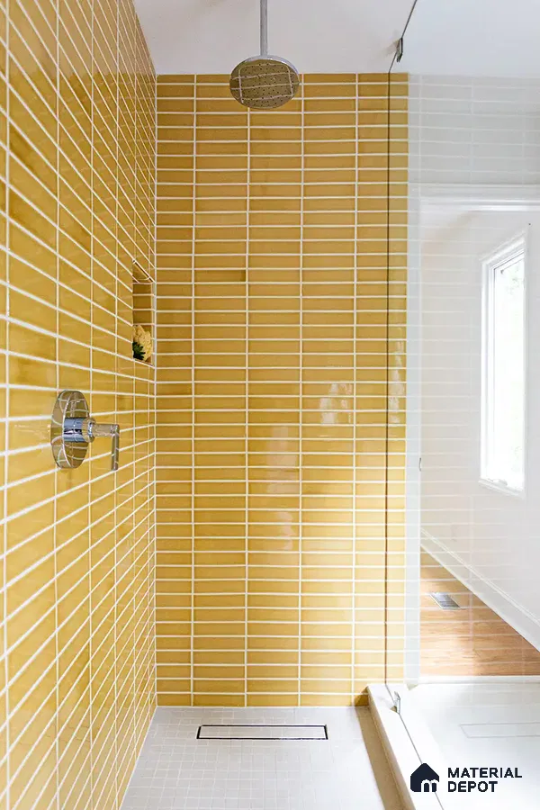 Modern Minimalism with Sunny Yellow Subway Tiles | Material Depot