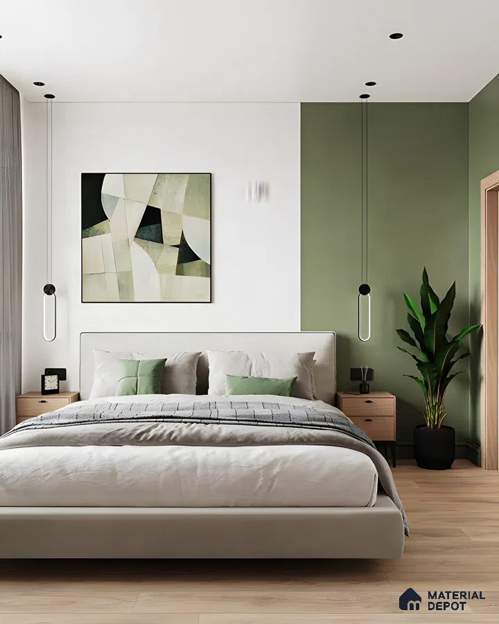 Modern Minimalist Haven: A Tranquil Bedroom Retreat | Material Depot