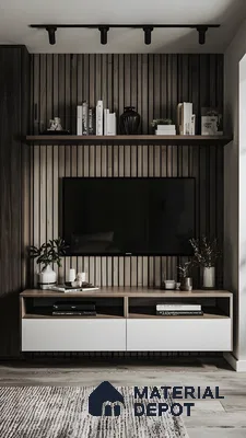 Modern Minimalist TV Unit | Material Depot