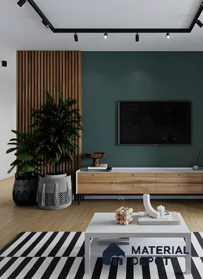 Modern Minimalist Living Space With Natural Accents | Material Depot