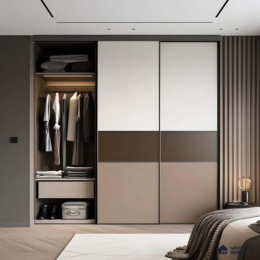 Modern Minimalist Sliding Door Wardrobe | Material Depot