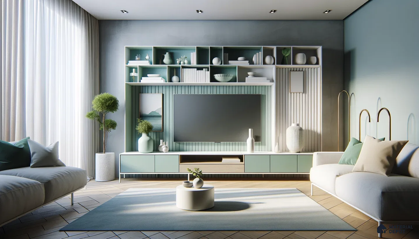 Modern Serenity with Soft Hues and Subtle Textural Contrasts | Material Depot