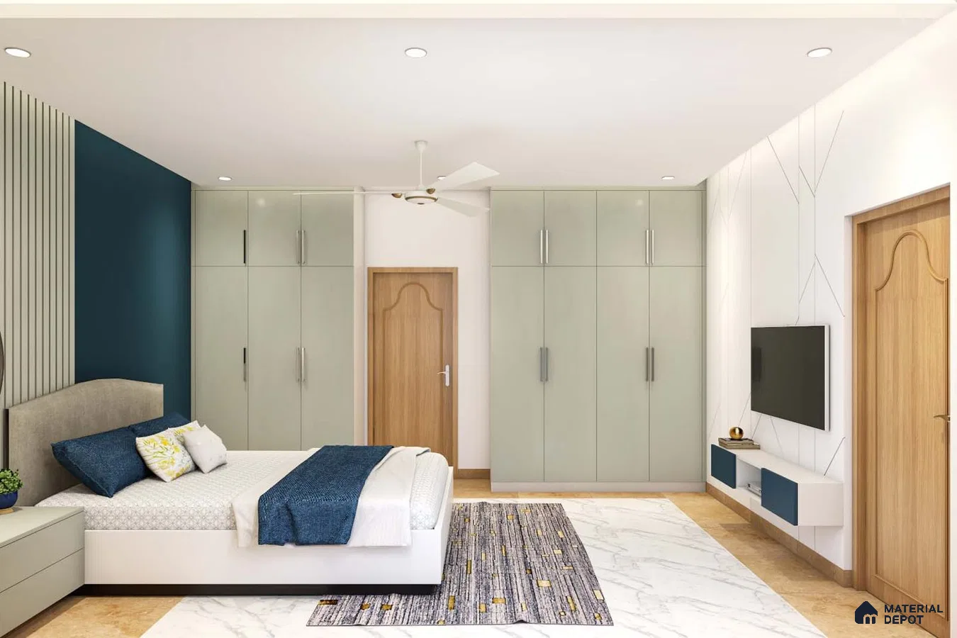 Grey Swing Wardrobe
