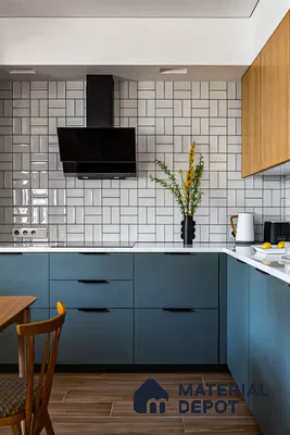 Modernize Kitchen with Two-Tone Cabinets and Wood Accents | Material Depot