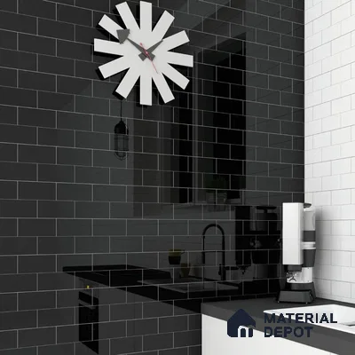 Monochrome Serenity Black and White Bathroom Elegance with Style | Material Depot