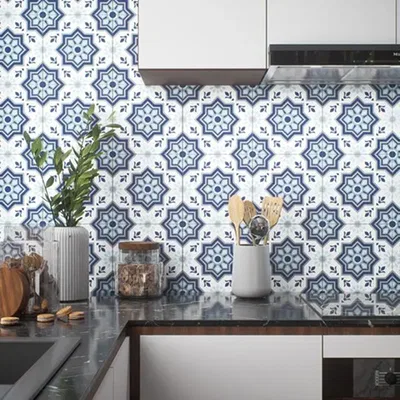 Closeup application image of Boho Moroccan Tiles
