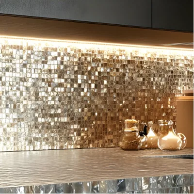 Closeup application image of Mosaics Tiles