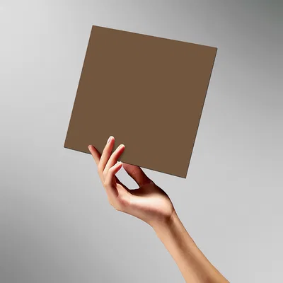 Product Mockup of Laminate showing in Mud Brown Color