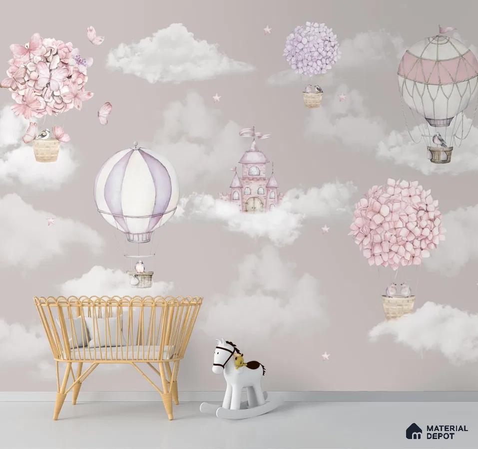 A close-up of a My Little Sunshine, a Cute Kids Wallpaper, Customised Sparkla N Shine Series Entertainment Design (Customised Size Wallpaper) with a finish available at Material Depot in Bangalore