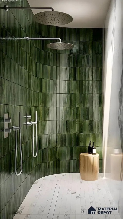 Natural Retreat: A Modern Bathroom with Wooden Accents | Material Depot