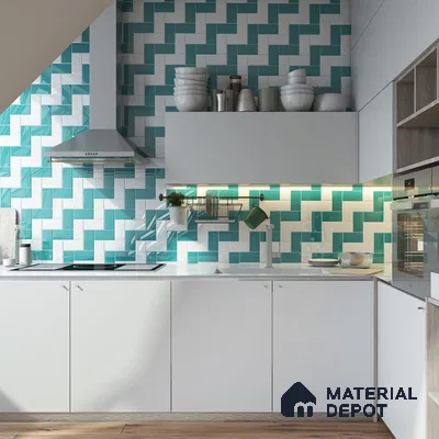 Nautical Chic Blue and White Harmony in Kitchen Design | Material Depot