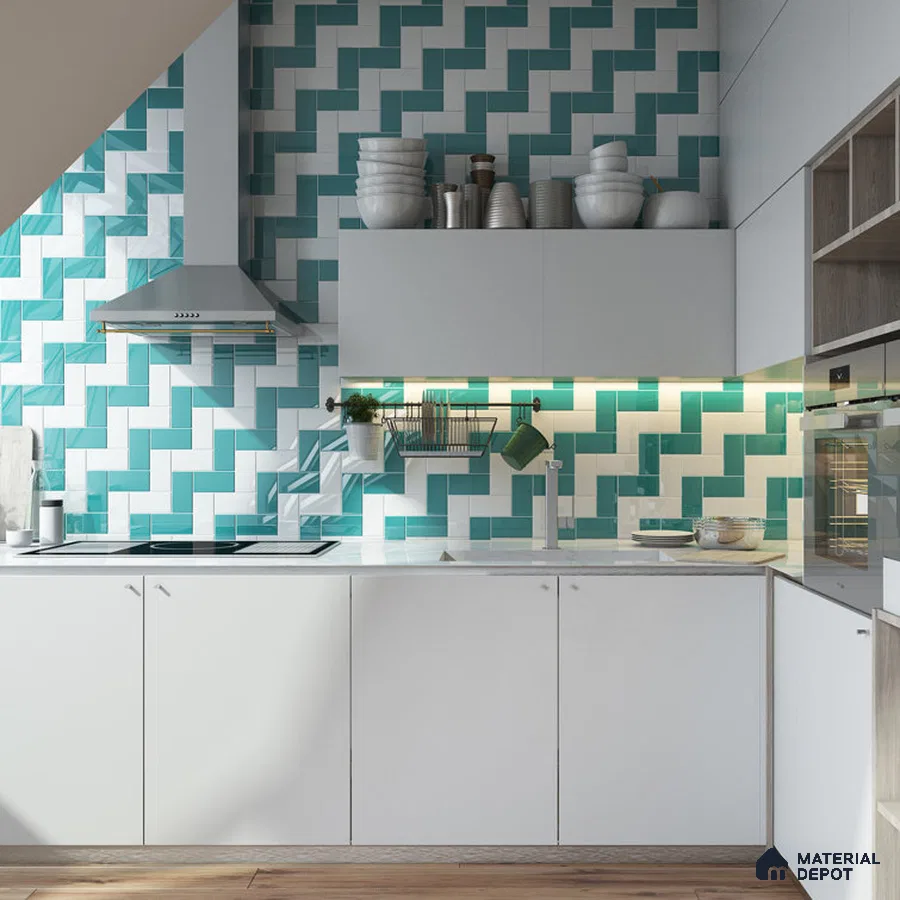 Nautical Chic Blue and White Harmony in Kitchen Design | Material Depot