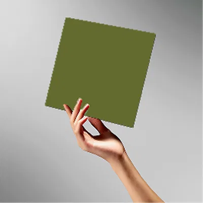 Product Mockup of Laminate showing in Olive Green Color