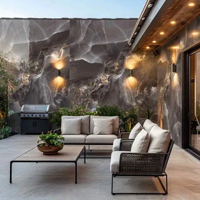 Closeup application image of Marble Tiles