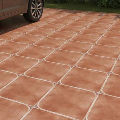 Closeup application image of Rustic Matte Tiles