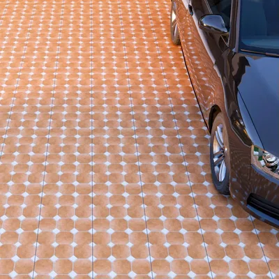Closeup application image of Parking Tiles