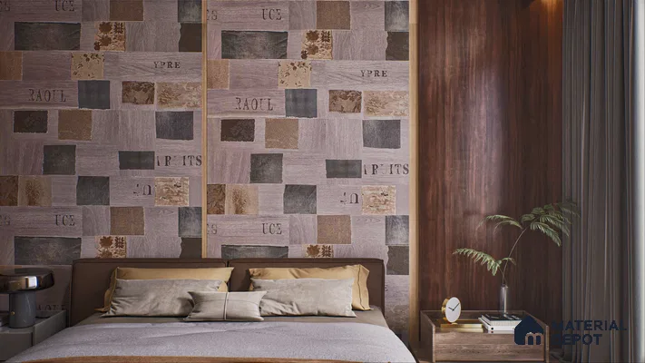 Beige Digital Look LM 01223 8 ft x 4 ft Texture Finish Decorative Laminate - 1 mm | Suitable for TV Unit, Wardrobe, Kitchen Cabinets