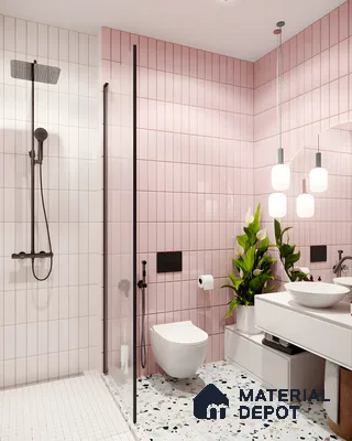 Pink And Terrazzo Delight: Playful Yet Elegant Bathroom Design | Material Depot