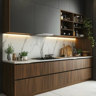 Closeup application image of Polygranite Sheets Collection