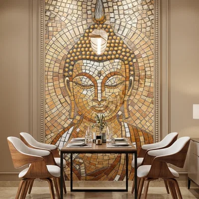Closeup application image of Poster Wall Tiles Tiles