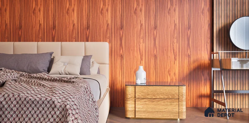 Brown Wood Look PVC Decorative Wall Panel PN 00438 10 ft x 10 inch - 6 mm | Suitable for Feature Wall, TV Unit & Living Room | Width is Subjected to 5% Variation