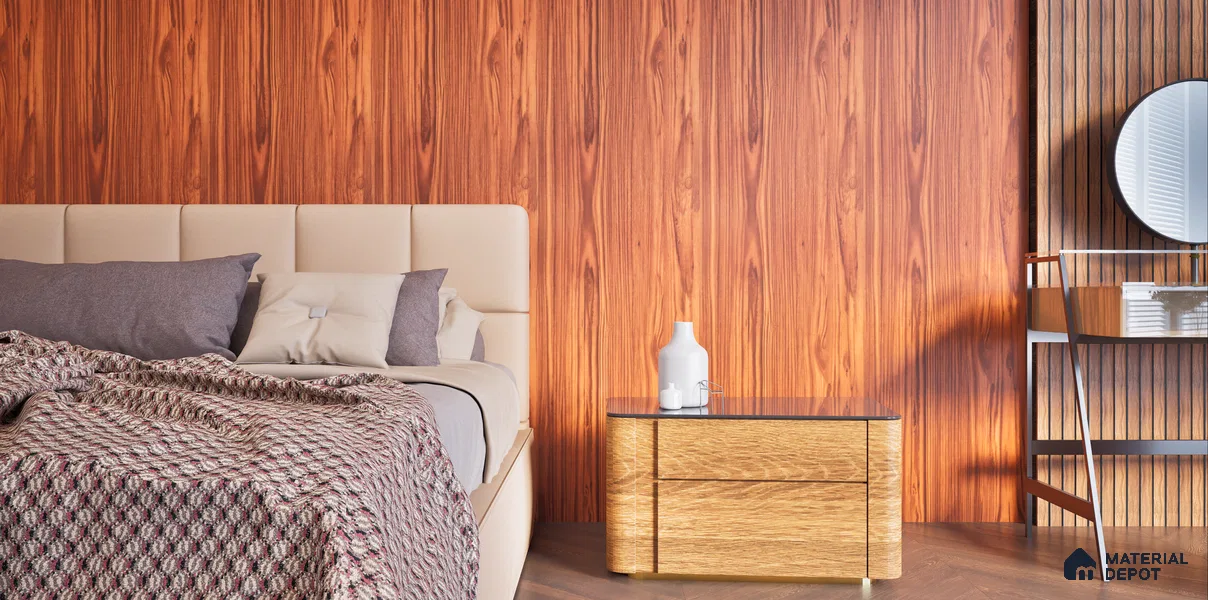 Brown Wood Look PVC Decorative Wall Panel PN 00438 10 ft x 10 inch - 6 mm | Suitable for Feature Wall, TV Unit & Living Room | Width is Subjected to 5% Variation