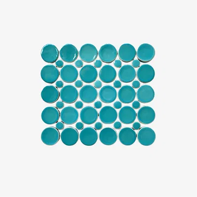 Closeup mockup image of Round Tile