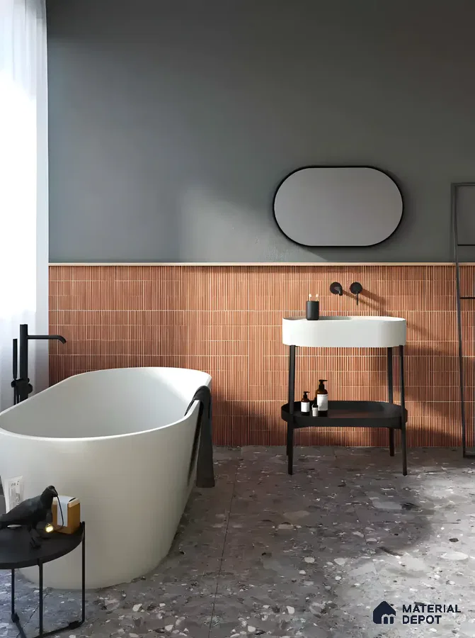 Rustic Bathroom Interiors Units | Material Depot