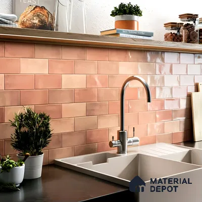 Rustic Charm: Copper-Toned Kitchen Backsplash | Material Depot