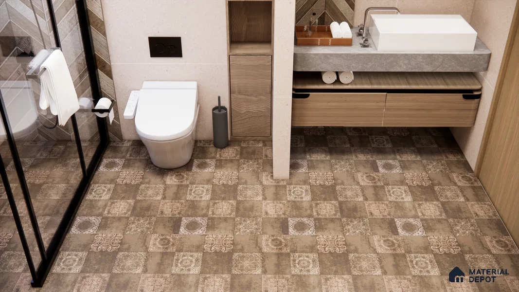 Terrazzo Wall & Floor Tile TL 00845 Lavish Ceramics Muse Crema 1200 x 600 mm Tile - 9 mm | Random Designs