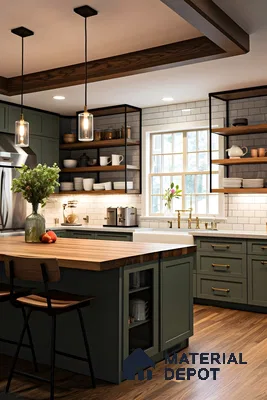 Rustic Farmhouse Kitchen with Modern Touches | Material Depot