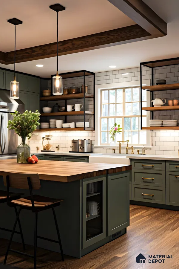 Rustic Farmhouse Kitchen with Modern Touches | Material Depot