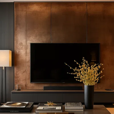 Closeup application image of Metallic/Rustic Laminate Collection