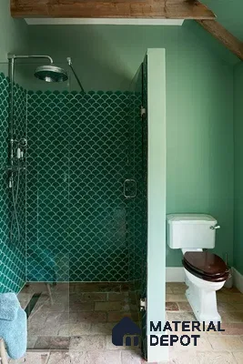 Rustic Retreat: Seafoam Serenity Bathroom | Material Depot