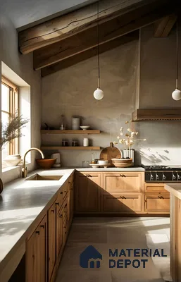 Rustic Wooden Kichen Design | Material Depot